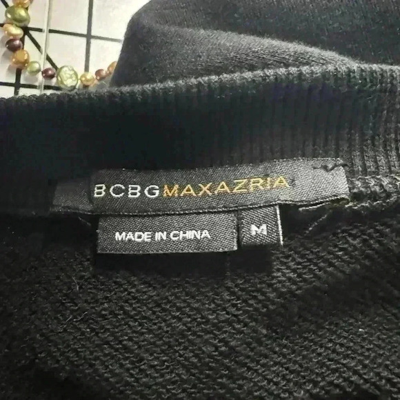 BCBG Maxazria Short Sleeve Sweater Dress Zipper Accent Medium - Picture 7 of 11